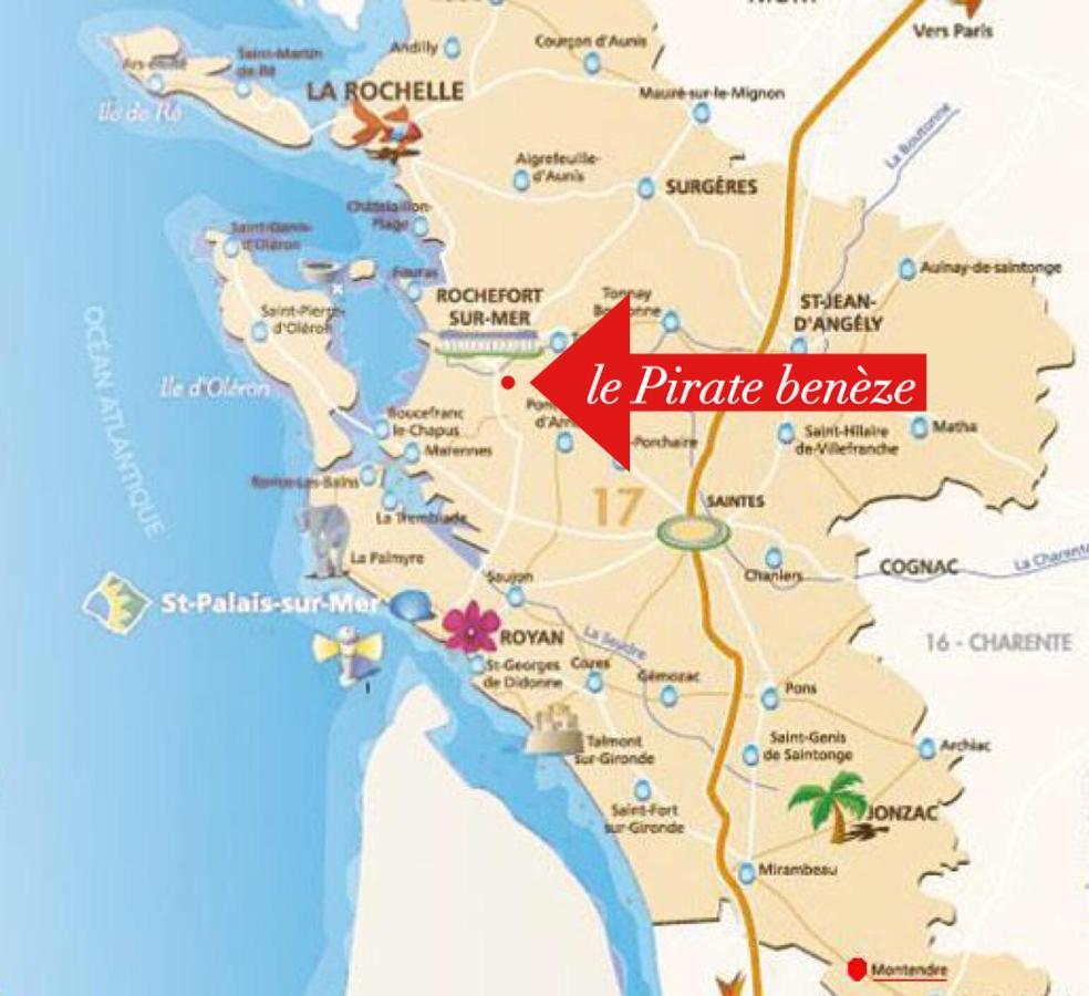 "Le Pirate Beneze"Gite Insolite,Situation Ideale,Accueil Attentionne Trizay المظهر الخارجي الصورة